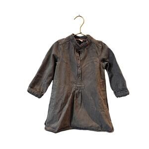 Petit bateau striped denim dress tunic 4